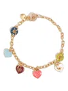 Bimba Y Lola Heart Logos Necklace In Gold