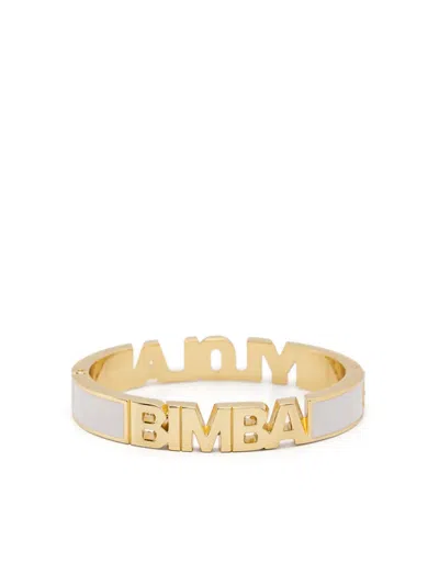 Bimba Y Lola Enamel-logo Two-tone Bracelet In Gold
