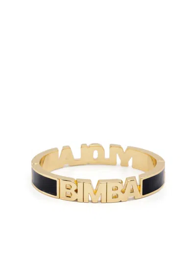 Bimba Y Lola Enamel-logo Two-tone Bracelet In Gold