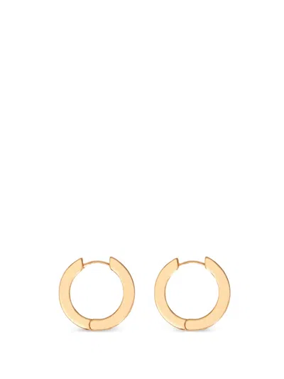 Bimba Y Lola Enamel-logo Hoop Earrings In Gold