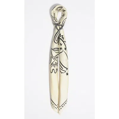 Bimba Y Lola Esoteric Scarf Bag Charm In White