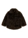 Bimba Y Lola Faux-fur Jacket In Brown