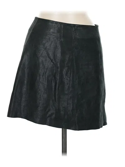 Pre-owned Bimba Y Lola Faux Leather Skirt In Black