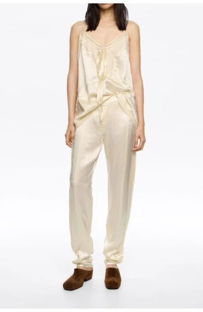 Bimba Y Lola Fitted Trousers In White