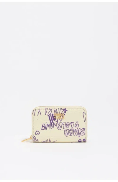 Bimba Y Lola Flap Purse With Metallic Logo In Multi