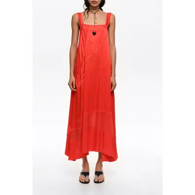 Bimba Y Lola Flared A-line Dress In Orange