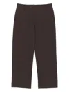 Bimba Y Lola Flat-front Trousers In Brown