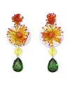 Bimba Y Lola Floral-appliqué Earrings