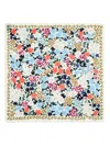 Bimba Y Lola Floral-print Border Shawl Scarf In Multi