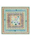 Bimba Y Lola Floral-print Scarf In Blue