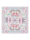 Shop Bimba Y Lola Floral-print Scarf In Purple