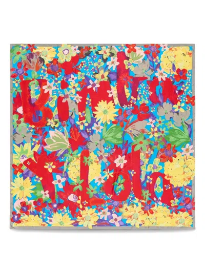 Bimba Y Lola Floral-print Scarf In Multi