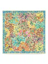 Bimba Y Lola Floral-print Scarf In Yellow