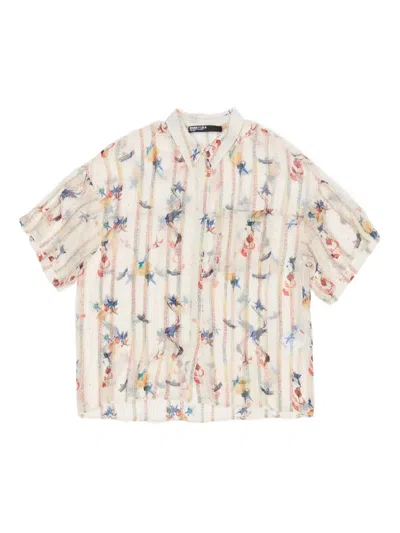 Bimba Y Lola Floral-print Shirt In Neutral
