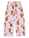 Bimba Y Lola Floral-print Wide-leg Trousers In Pink