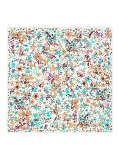 Bimba Y Lola Floral Scarf In Multi