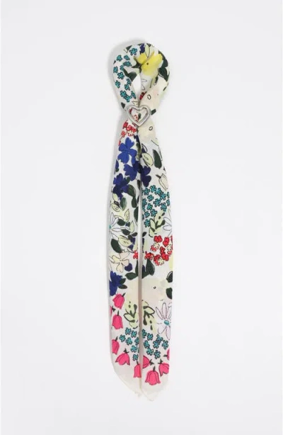 Bimba Y Lola Flower Garden Scarf Charm In Multi