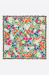 Bimba Y Lola Floral-print Square Scarf In Multi