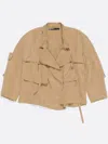 Bimba Y Lola Fluid Double-breasted Jacket In Brown
