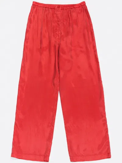 Bimba Y Lola Fluid Jogger Trousers In Red