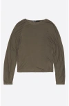 Bimba Y Lola Fluid Raglan Sleeve T-shirt In Brown