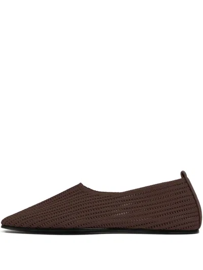 Bimba Y Lola Flyknit Ballet Flats In Brown