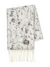 Bimba Y Lola Fringed Scarf In White