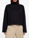 Bimba Y Lola Funnel-neck Long-sleeve Top In Black