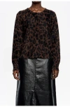 Bimba Y Lola Fur Fitted Cardigan In Brown