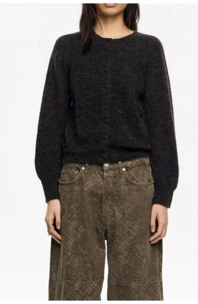 BIMBA Y LOLA BIMBA Y LOLA FUR FITTED CARDIGAN