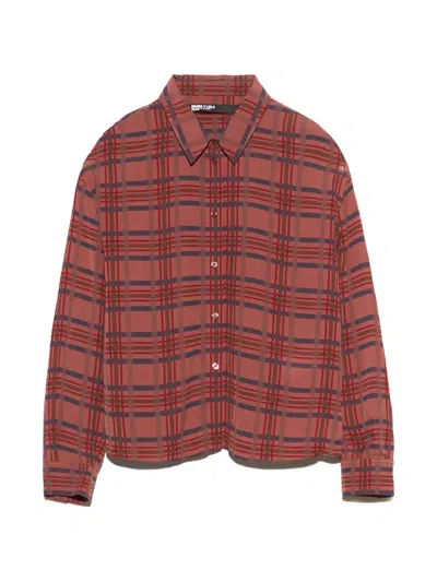 Bimba Y Lola Garnet Checked Boxy Fluid Shirt In Multi
