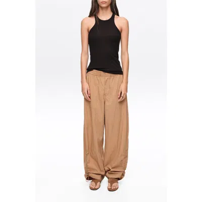 Bimba Y Lola Gathered Jogger Trousers In Nude