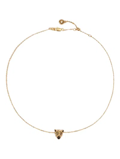 Bimba Y Lola Panther Head Necklace In Gold