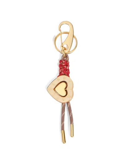 Bimba Y Lola Gold Heart Logo Keyring
