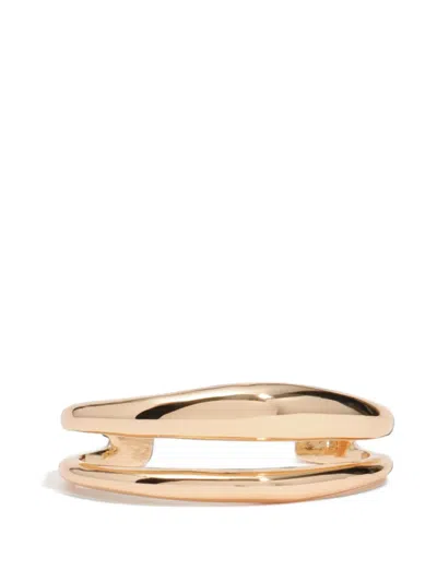 Bimba Y Lola Gold-tone Metal Bracelet With Irregular Bands