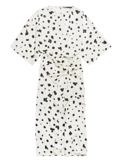 Bimba Y Lola Graindots Dress In White
