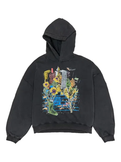 BIMBA Y LOLA GRAPHIC-PRINT HOODIE