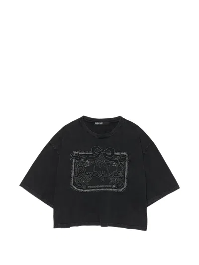 Bimba Y Lola Graphic-print T-shirt In Black