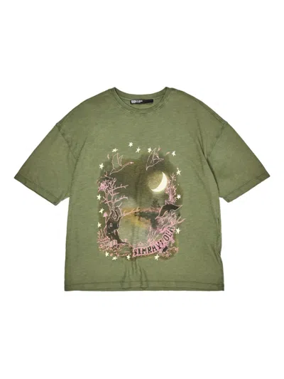 Bimba Y Lola Graphic-print T-shirt In Green