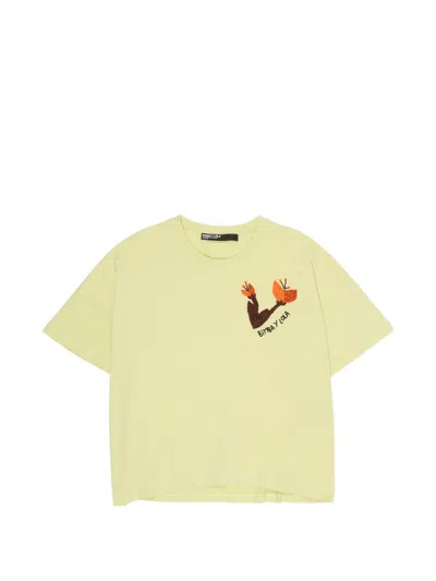 Bimba Y Lola Graphic-print Crew-neck T-shirt In Green