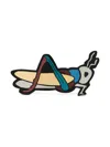 Bimba Y Lola Grasshopper Brooch In Black