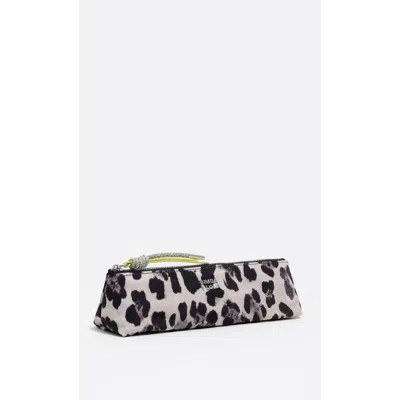 Bimba Y Lola Gray Leopard Print Nylon Case