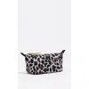 Bimba Y Lola Gray Leopard Print Nylon Make-up Case In Animal Print