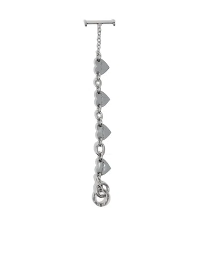 Bimba Y Lola Heart Chain Bracelet In Metallic