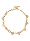 Bimba Y Lola Heart Chain Necklace In Gold