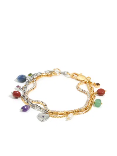 Bimba Y Lola Heart-charm Bracelet In Gold