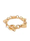 Bimba Y Lola Heart-charm Chain Bracelet In Gold
