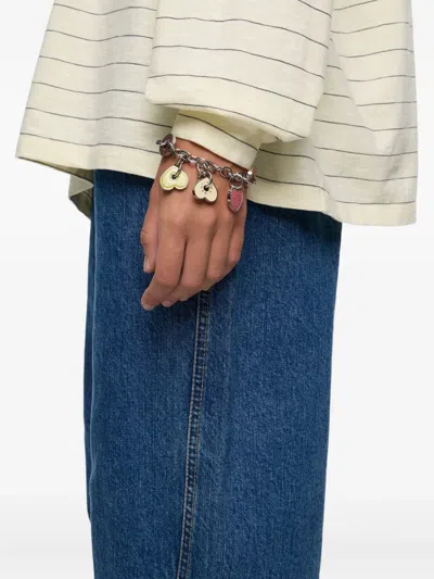Bimba Y Lola Heart-charm Chain Bracelet In Neutral