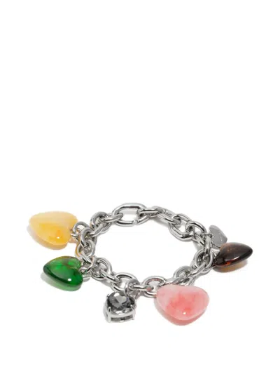 Bimba Y Lola Heart-charm Chain Bracelet In Silver