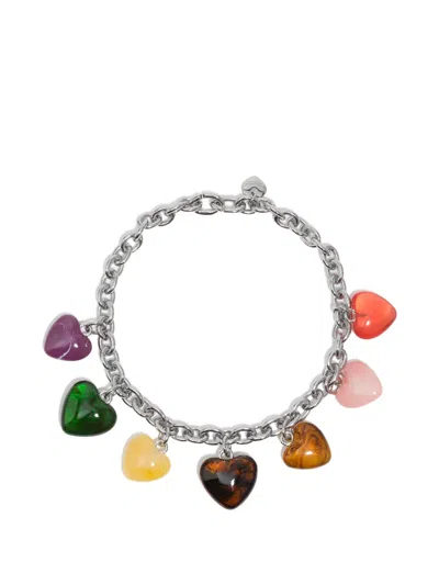 Bimba Y Lola Heart-charm Chain Necklace In Silver